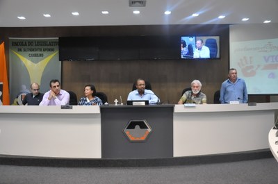 Plénario -3° Aula da oficina do Parlamento Jovem 19-03-2018 