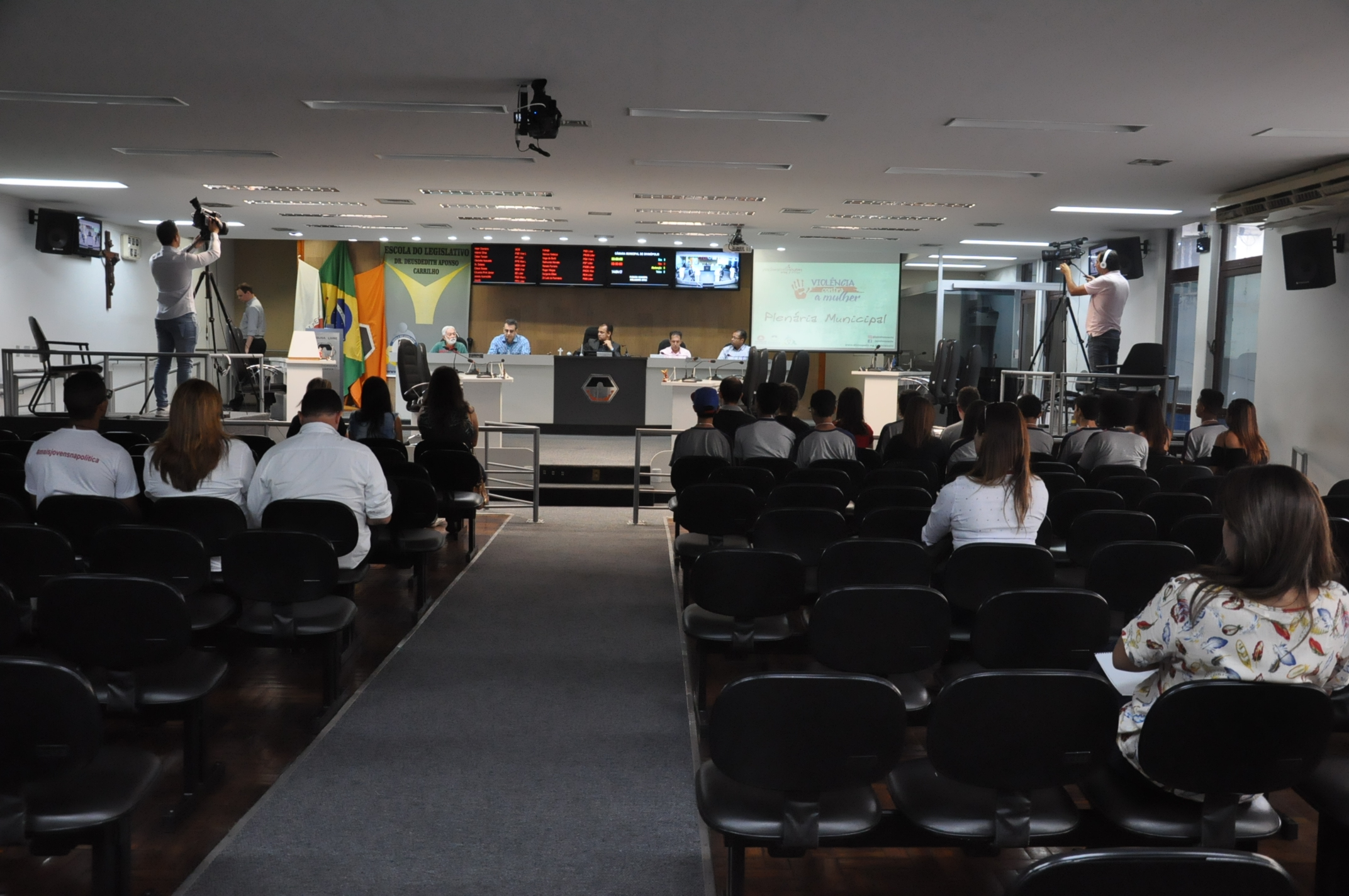 Plénario -Aula da Oficina do Parlamento Jovem 18-06-2018 