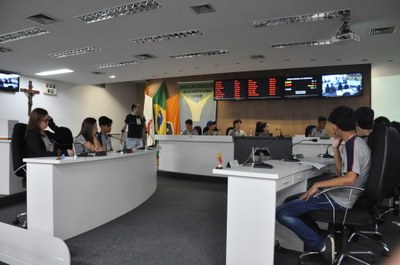 Plénario -Aula da Oficina do Parlamento Jovem 18-06-2018 