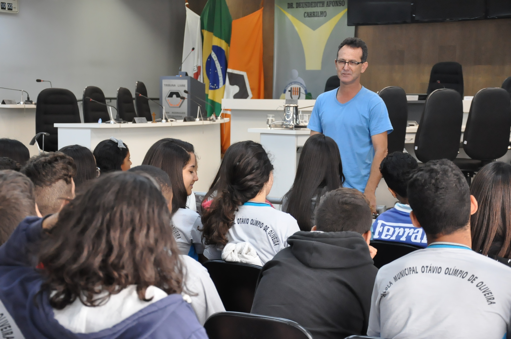 Plénario -Visitas das escolas Públicas