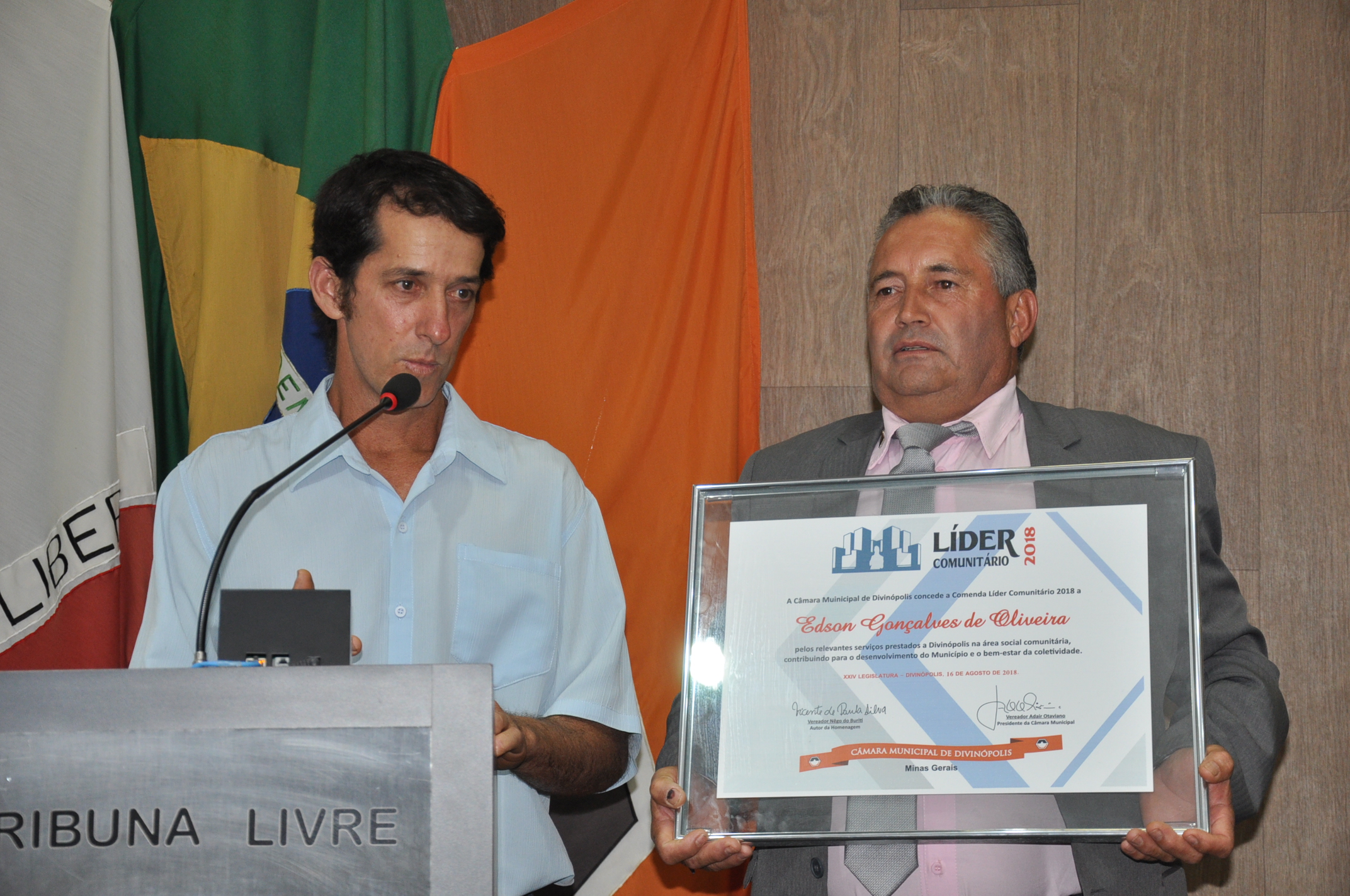 Ver. Vicente Nego Buriti - R Esp Lider Com - Edson Gonçalves de Oliveira  [16-08-2018]