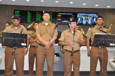 Banda da Policia Militar  - Cidadão Honorário 29-06-2018