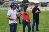 Comissão de Esportes faz visita oficial ao Estádio Farião