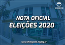 Nota Oficial: divulgações limitadas pelo período eleitoral