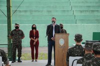 Presidente representa Câmara em formatura do Tiro de Guerra